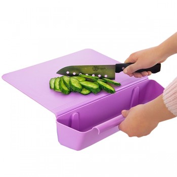 Multi-Function cutting board with a drawer