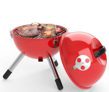 Outdoors Portable Charcoal Barbecue Grill round